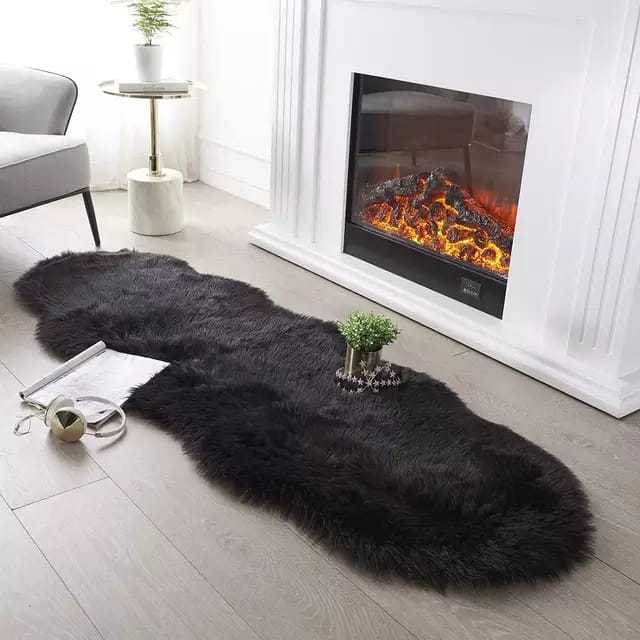 Fox fur mat