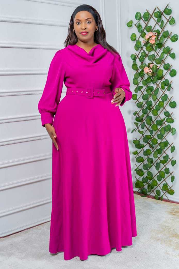 Plain coloured maxi dresses