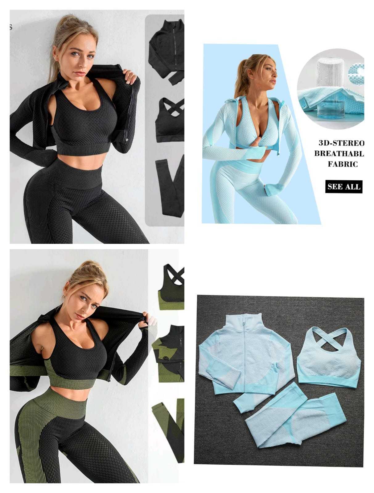 3pc set gym suit