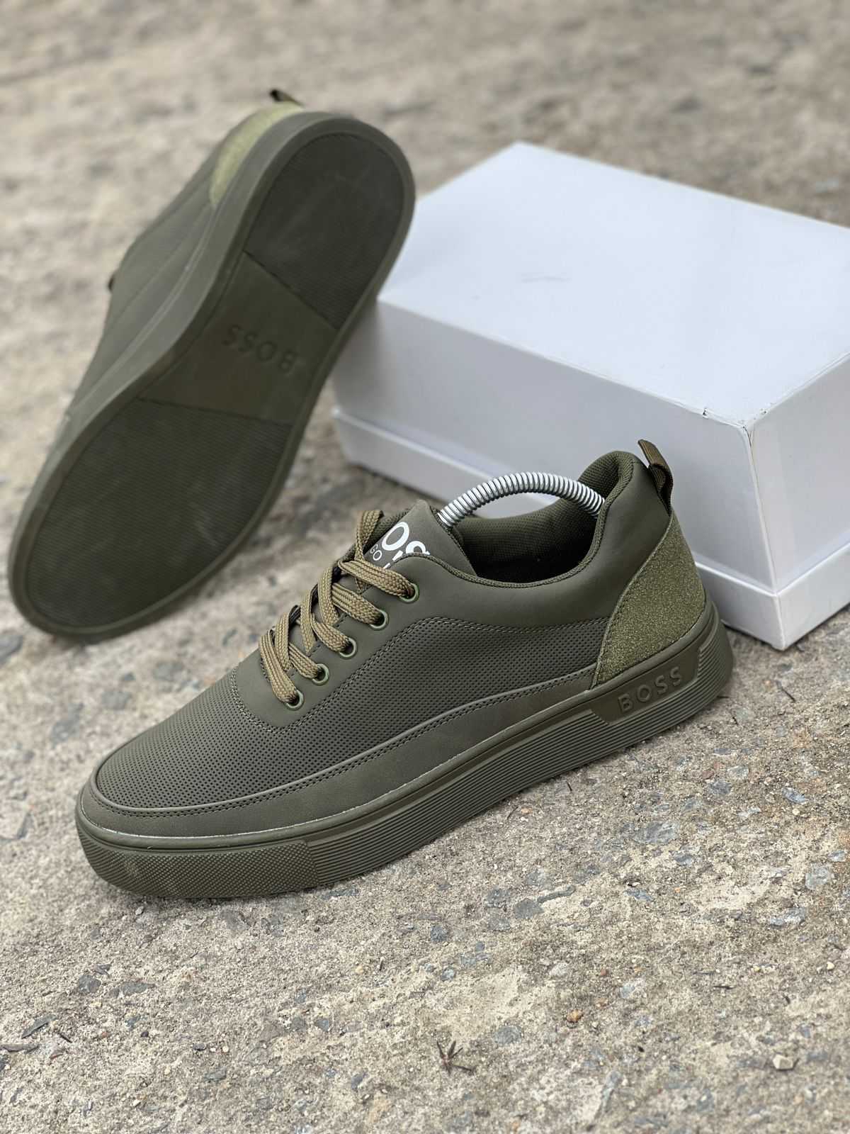 MEN LEATHER LACED CASUALS