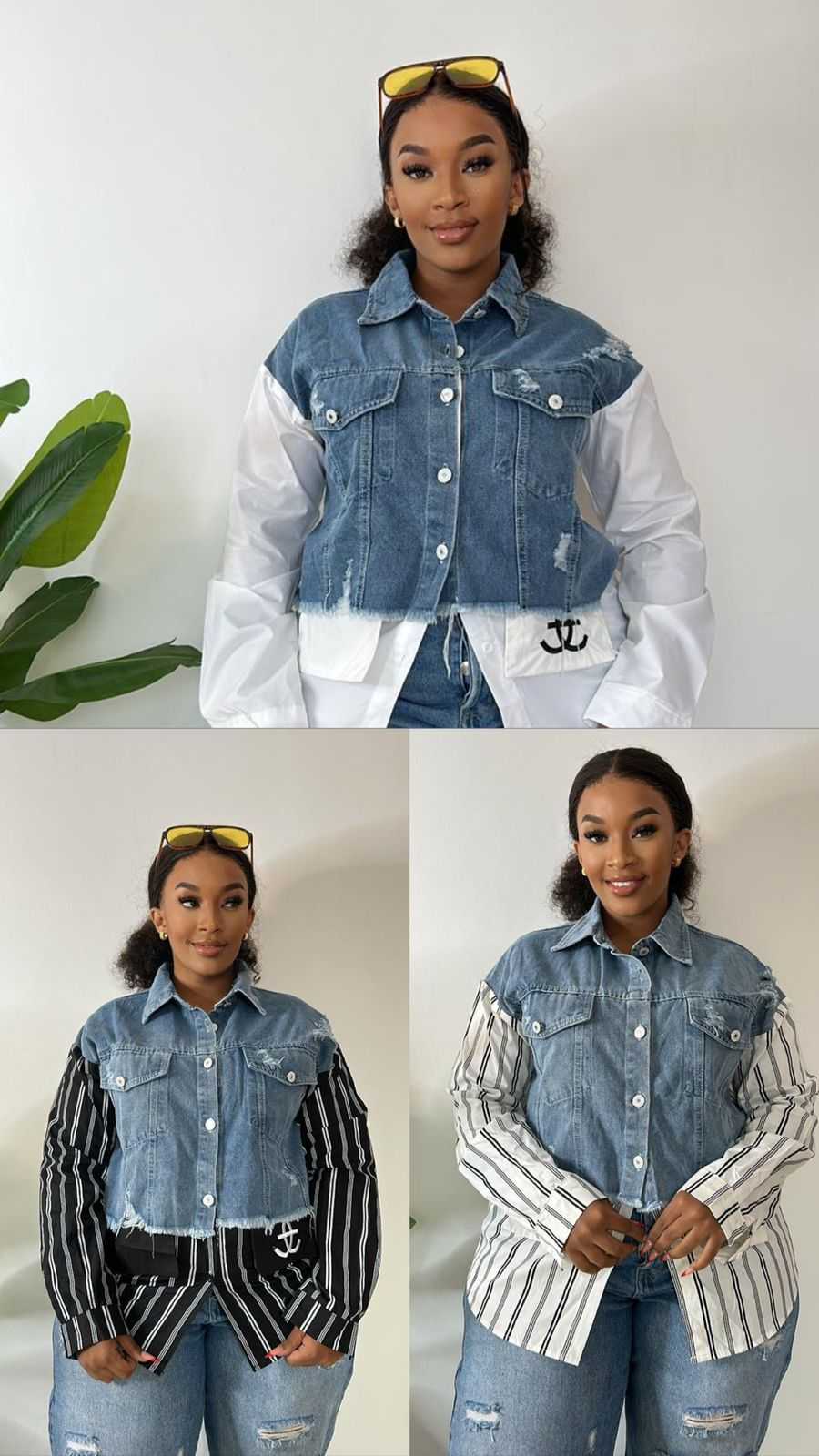 Denim Infused Top