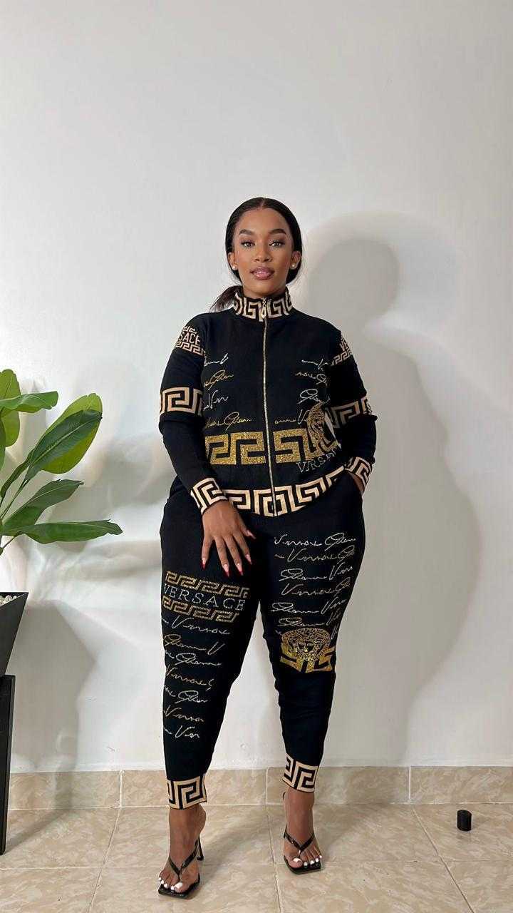 versace sweater set