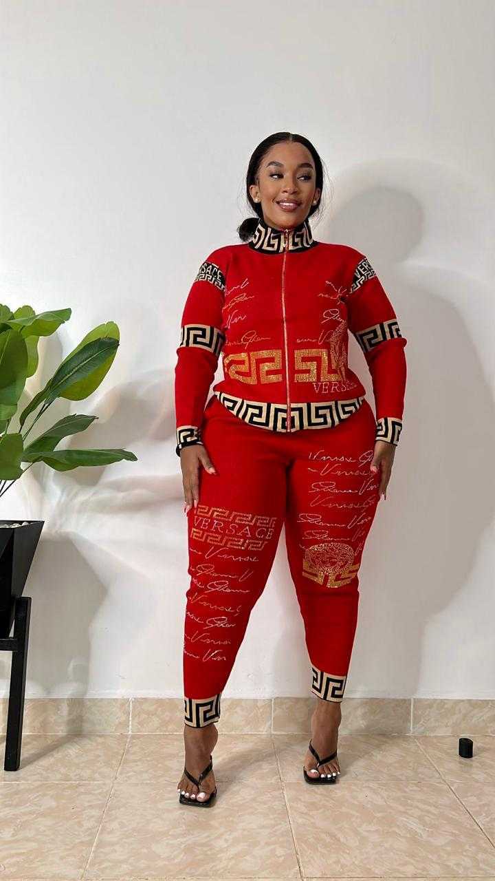 versace sweater set