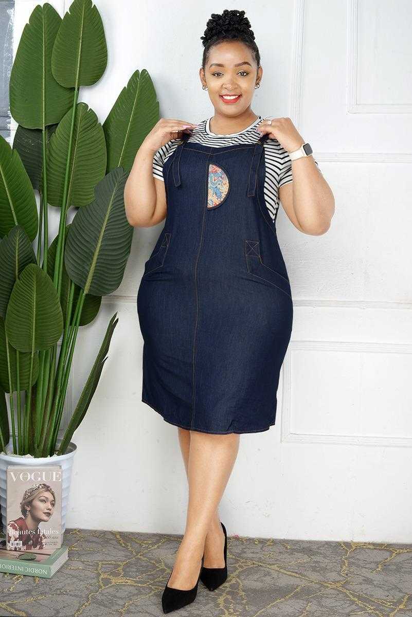Dungaree Inspired Dress
