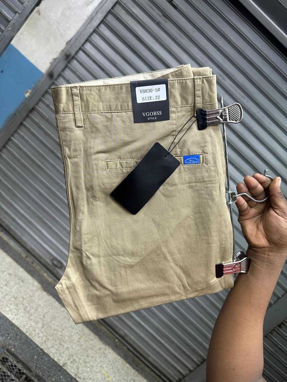 Soft Khaki Material Trousers