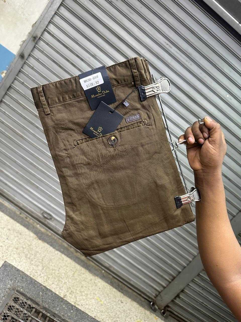 Soft Khaki Material Trousers
