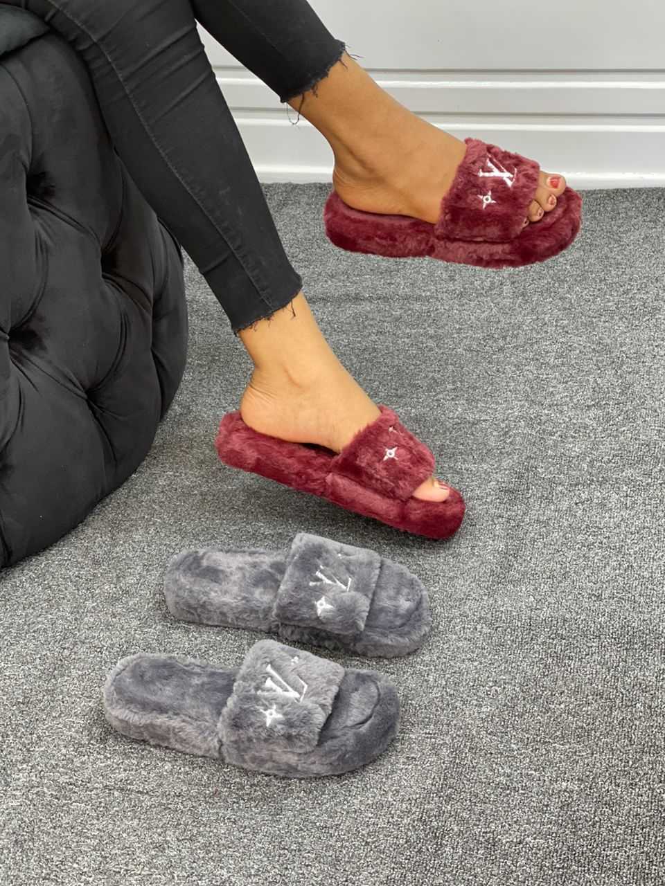 Fluffy Sandals.