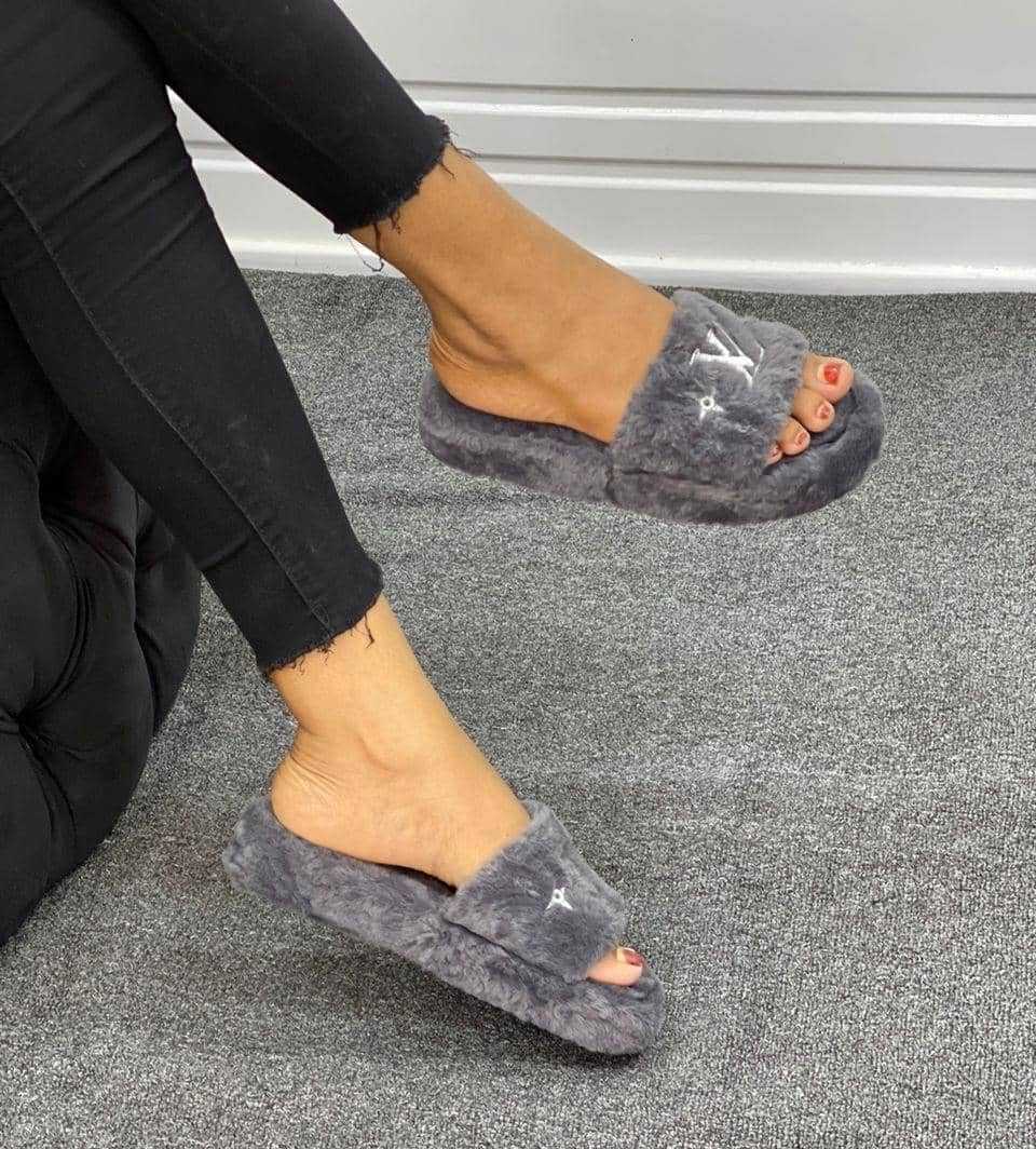 Fluffy Sandals.