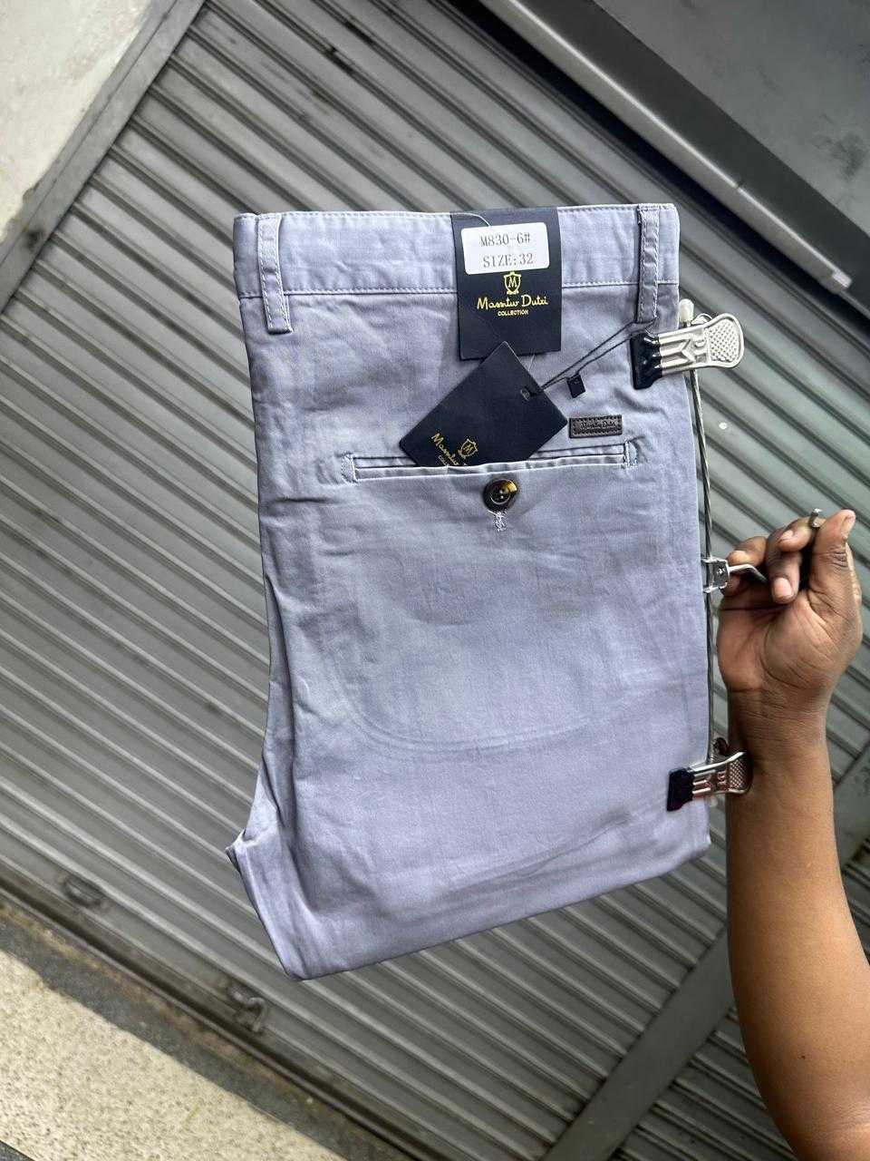 Soft Khaki Material Trousers