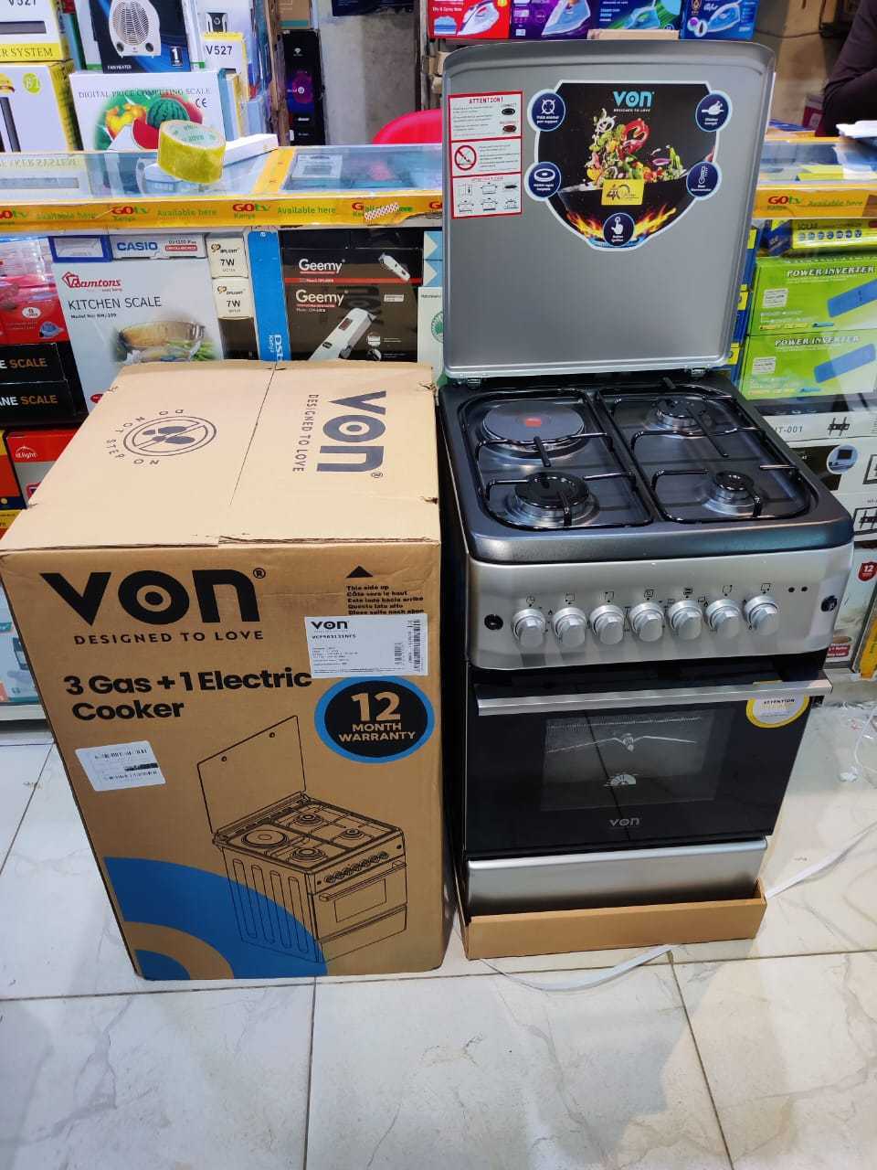 Von Standing Cooker 3G+1E