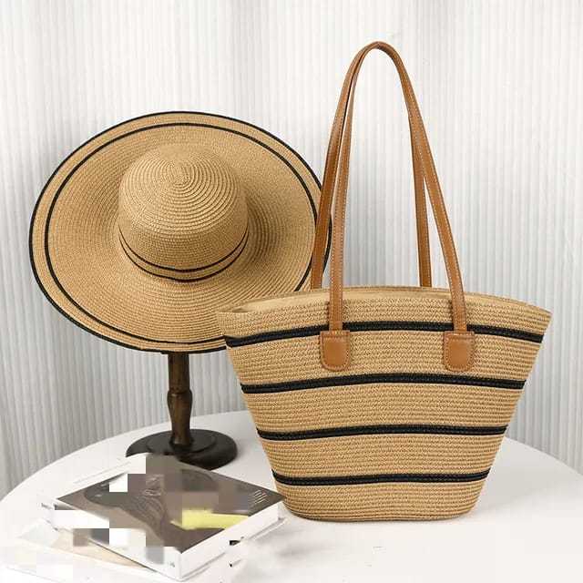 Summer Straw Bag + Hat