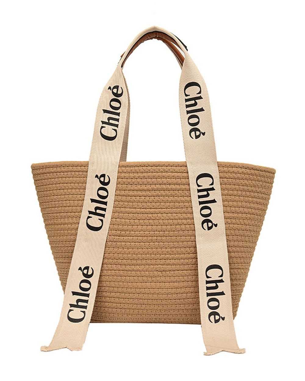 Chloe Woven Straw Bag