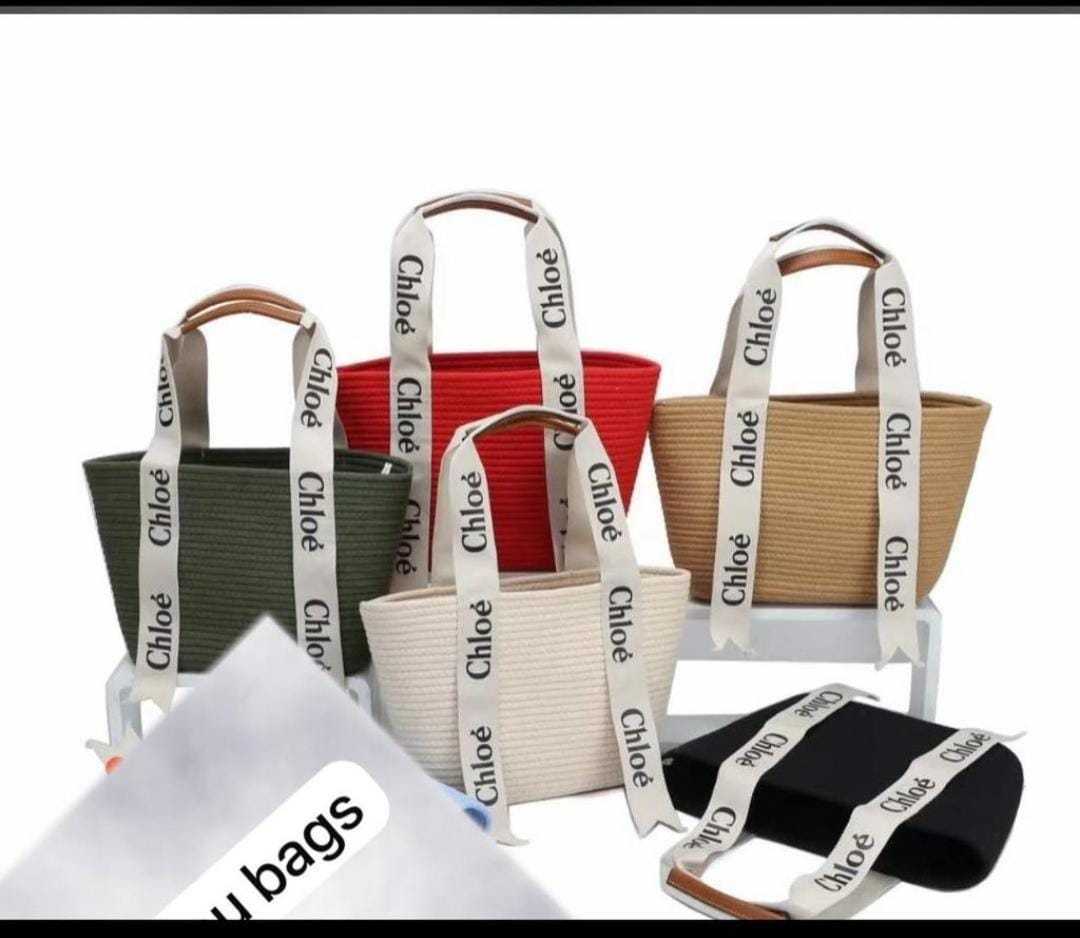Chloe Woven Straw Bag