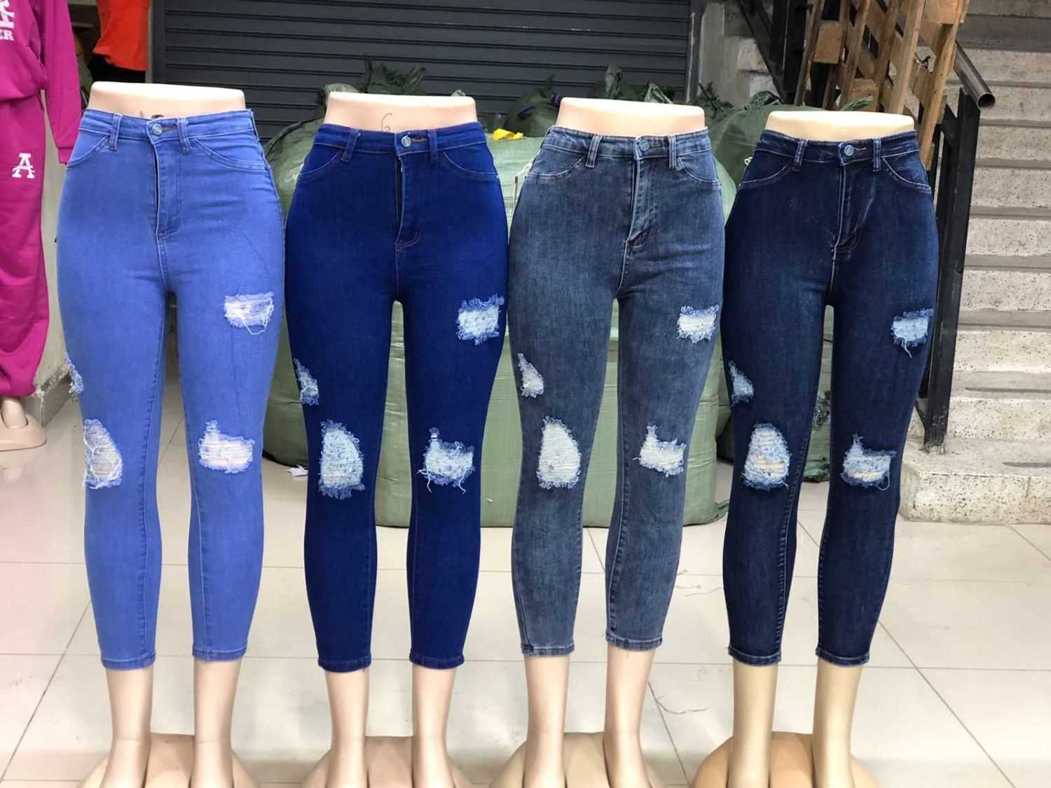 Threaded Jeans