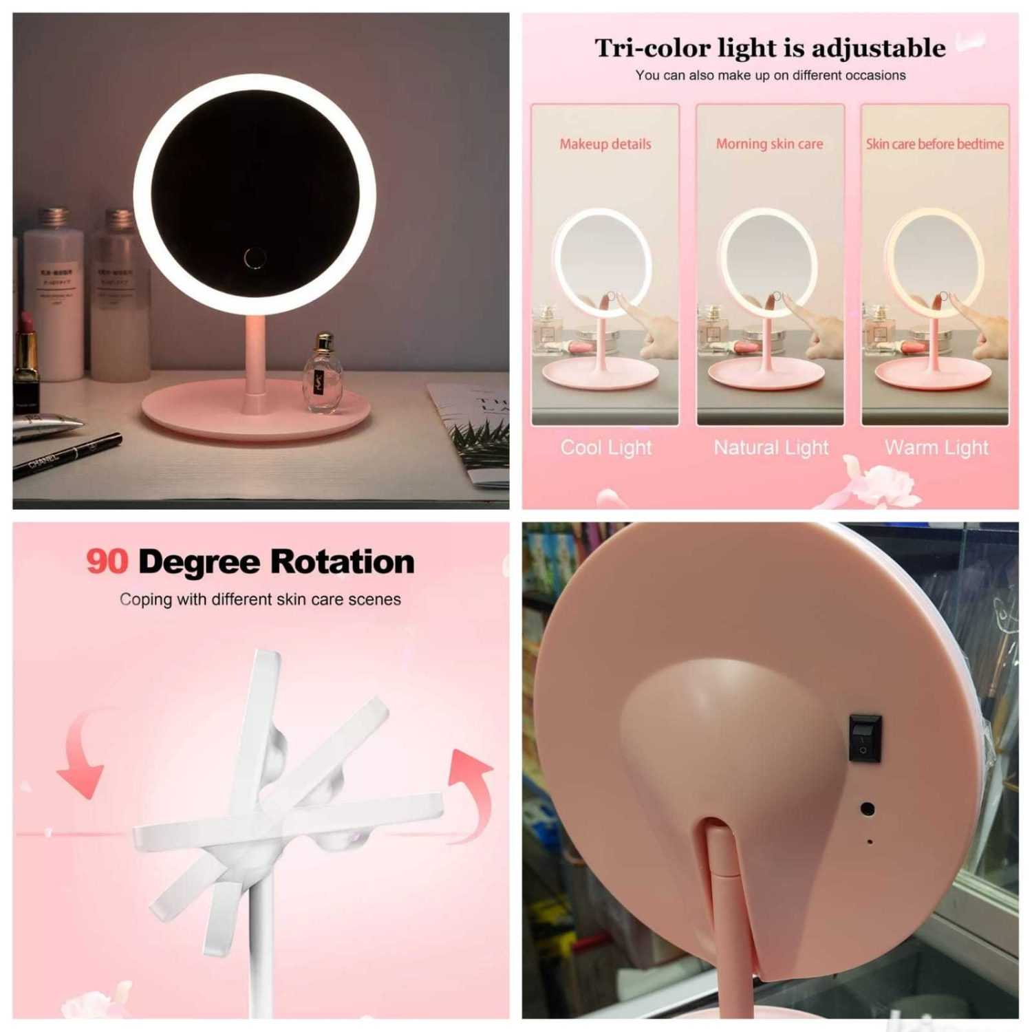 90° Rotating LED mirror