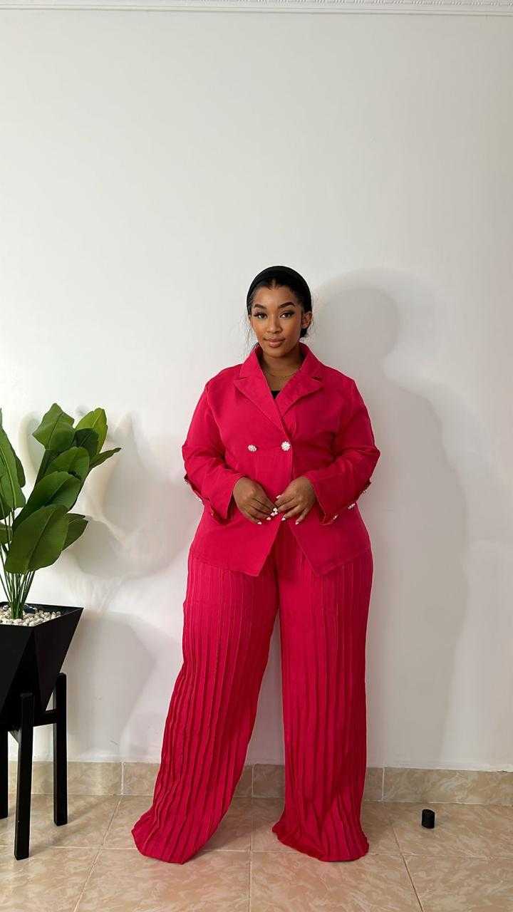 Pleated Three Piece Suit