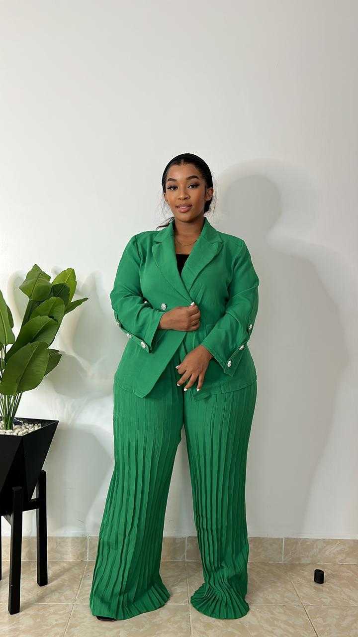 Pleated Three Piece Suit