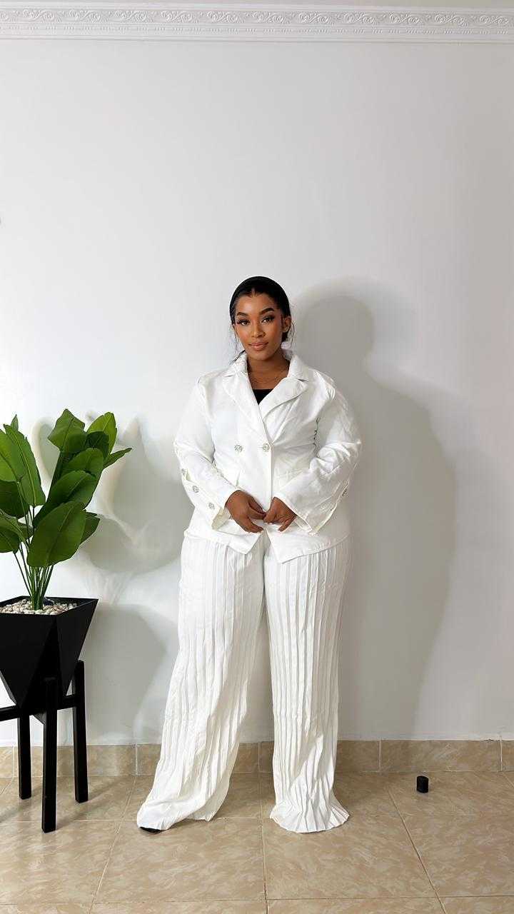 Pleated Three Piece Suit