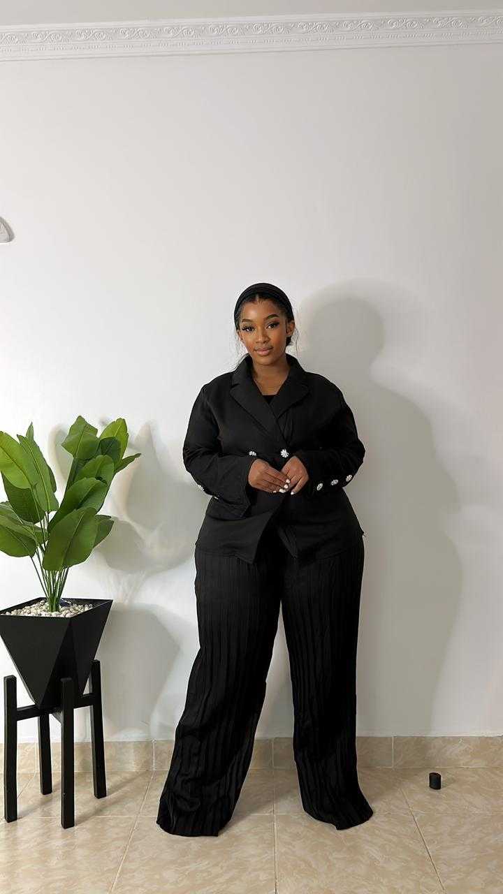 Pleated Three Piece Suit