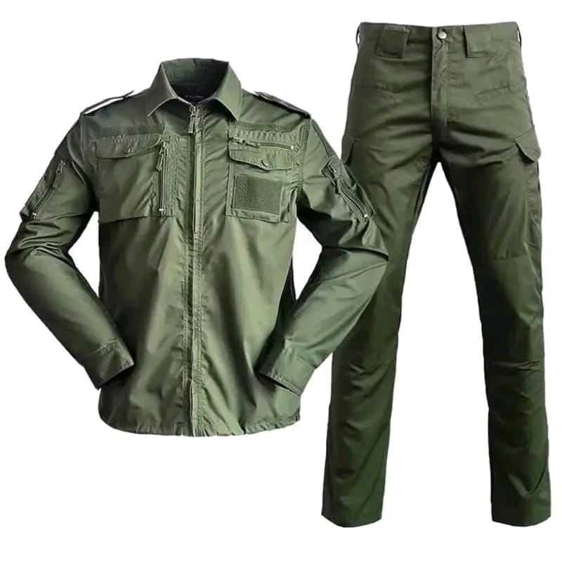 728 Outfit in Beige, Green &amp;  Black