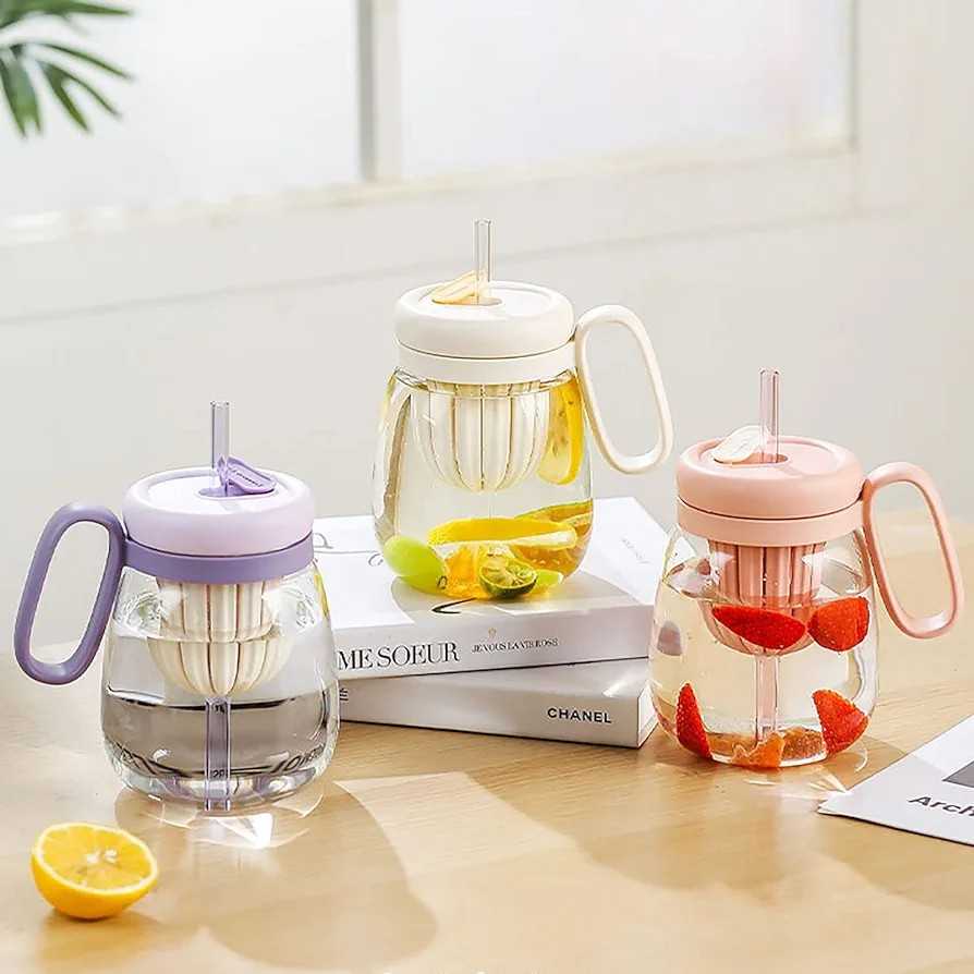 850ml Plastic Water bottle/Teacup With Infuser And Lid