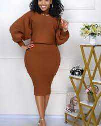 Knitted two piece skirt