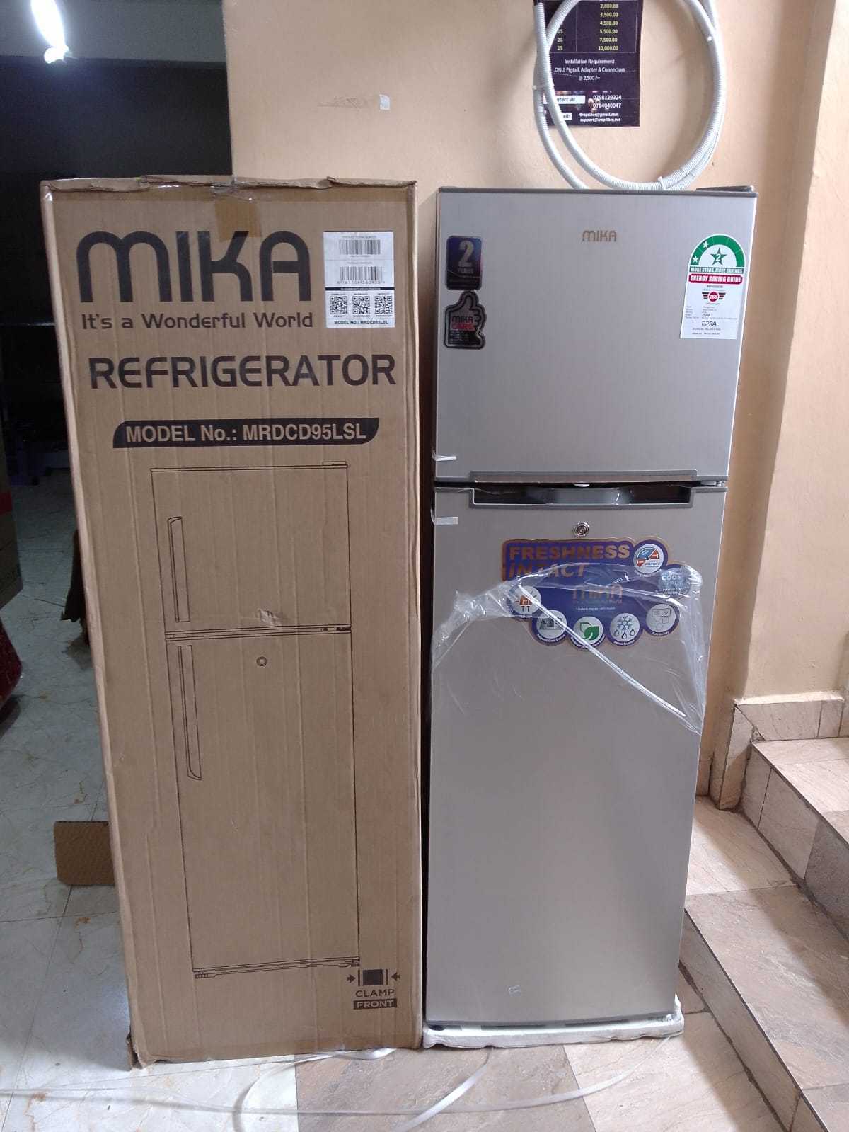 Mika 168 liters Double Door Refrigerator