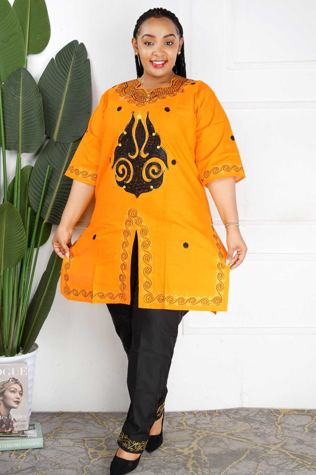 Two Piece Embroidered Trousers set